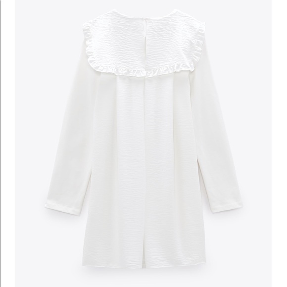 ZARA CONTRASTING SCARF DRESS SZ S - Picture 4 of 6